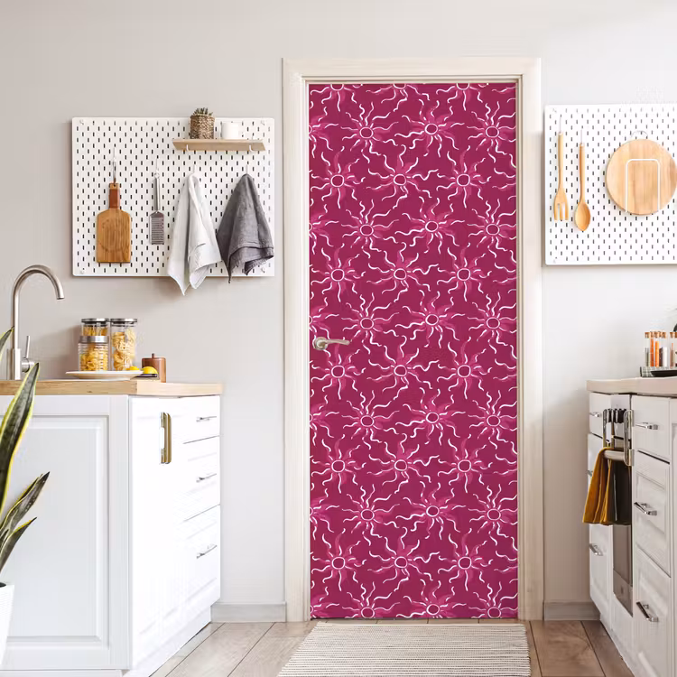 Deursticker - Bohemian - Zon - Magenta — 7