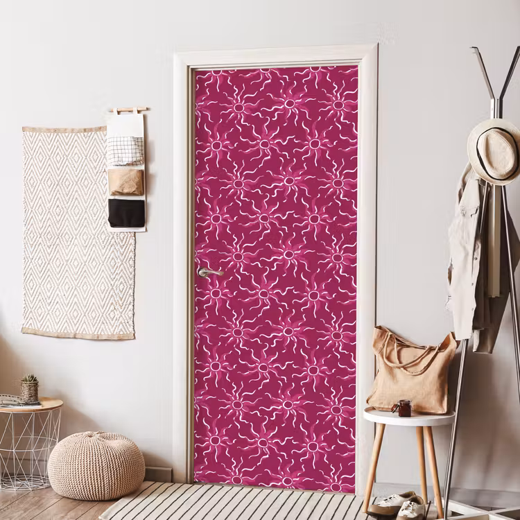 Deursticker - Bohemian - Zon - Magenta — 8