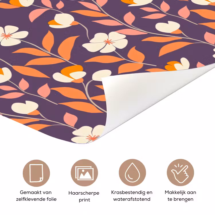 Deursticker - Boho - Vintage - Paars — 3
