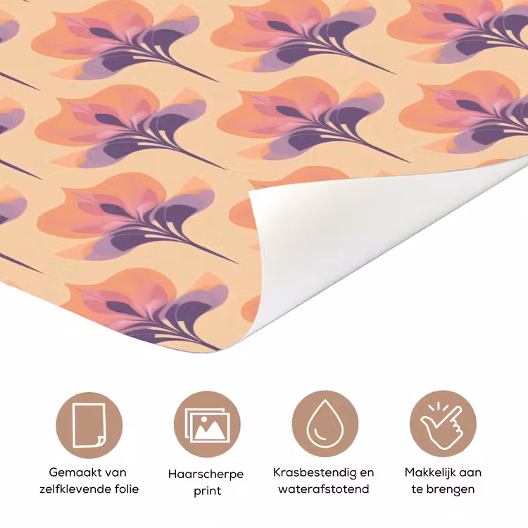 Deursticker - Botanisch - Patroon - Pastel — 3