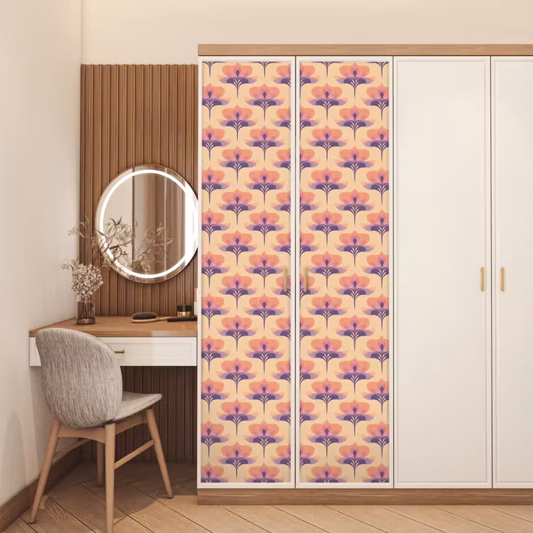 Deursticker - Botanisch - Patroon - Pastel — 5