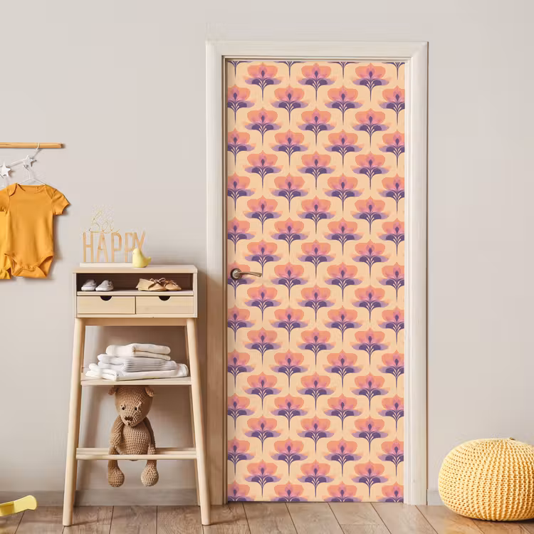 Deursticker - Botanisch - Patroon - Pastel — 6