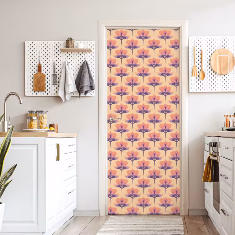 Deursticker - Botanisch - Patroon - Pastel — 7