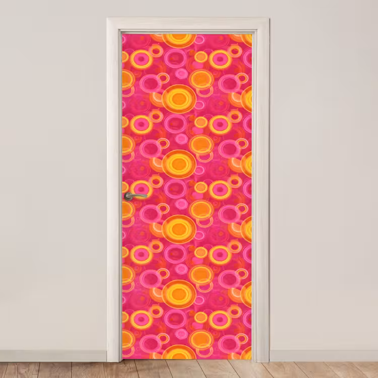 Deursticker - Cirkels - Design - Kleurrijk — 1