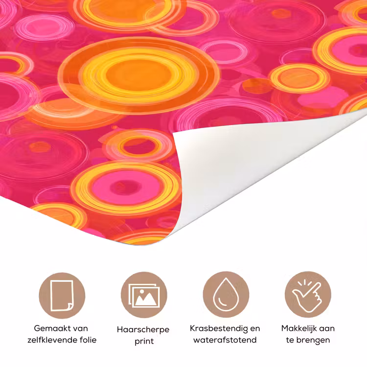 Deursticker - Cirkels - Design - Kleurrijk — 3