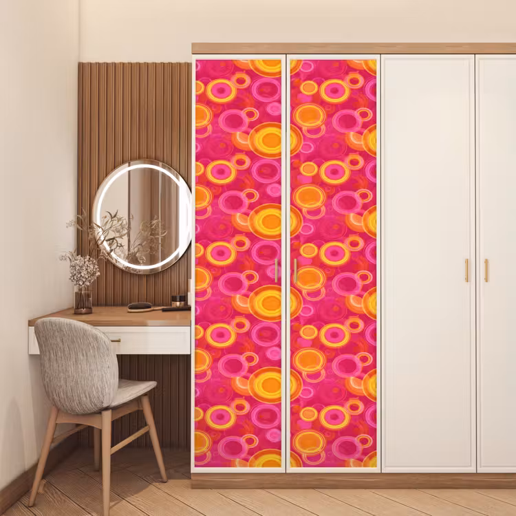 Deursticker - Cirkels - Design - Kleurrijk — 5