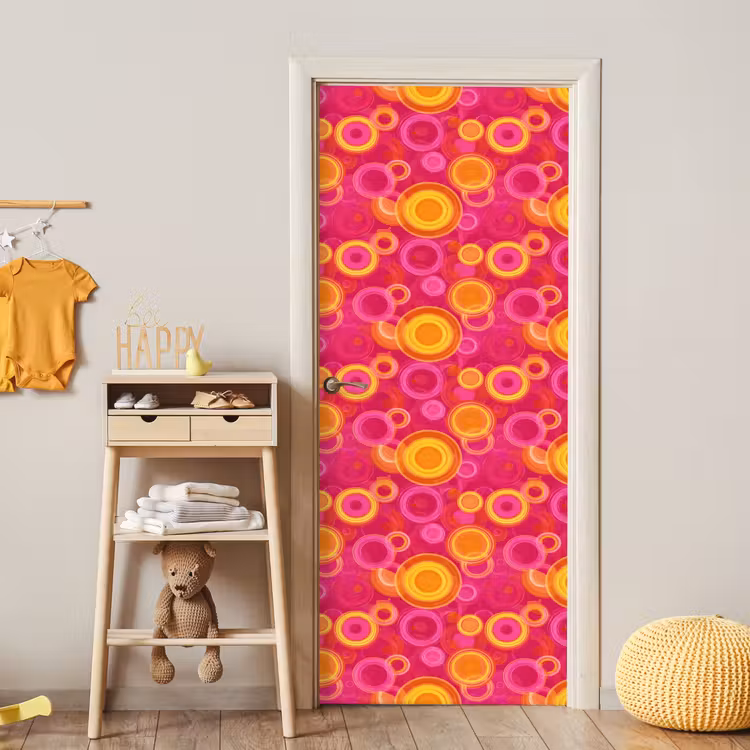 Deursticker - Cirkels - Design - Kleurrijk — 6