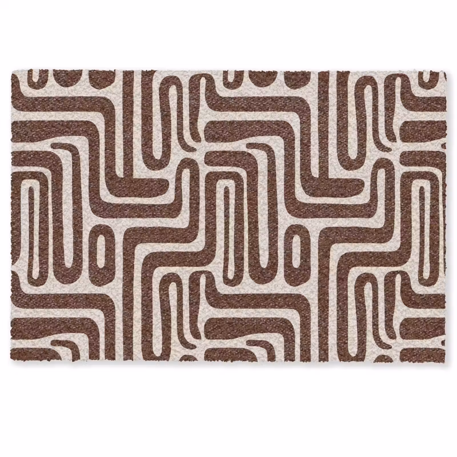 Deurmat - Abstract - Patroon - Bruin — 1