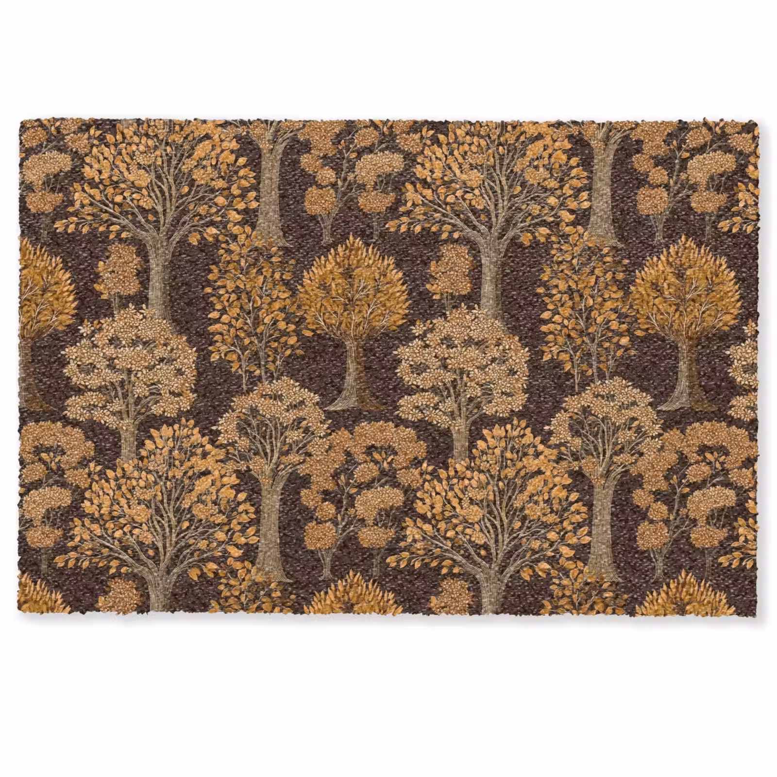 Deurmat - Bomen - Patroon - Bruin — 1