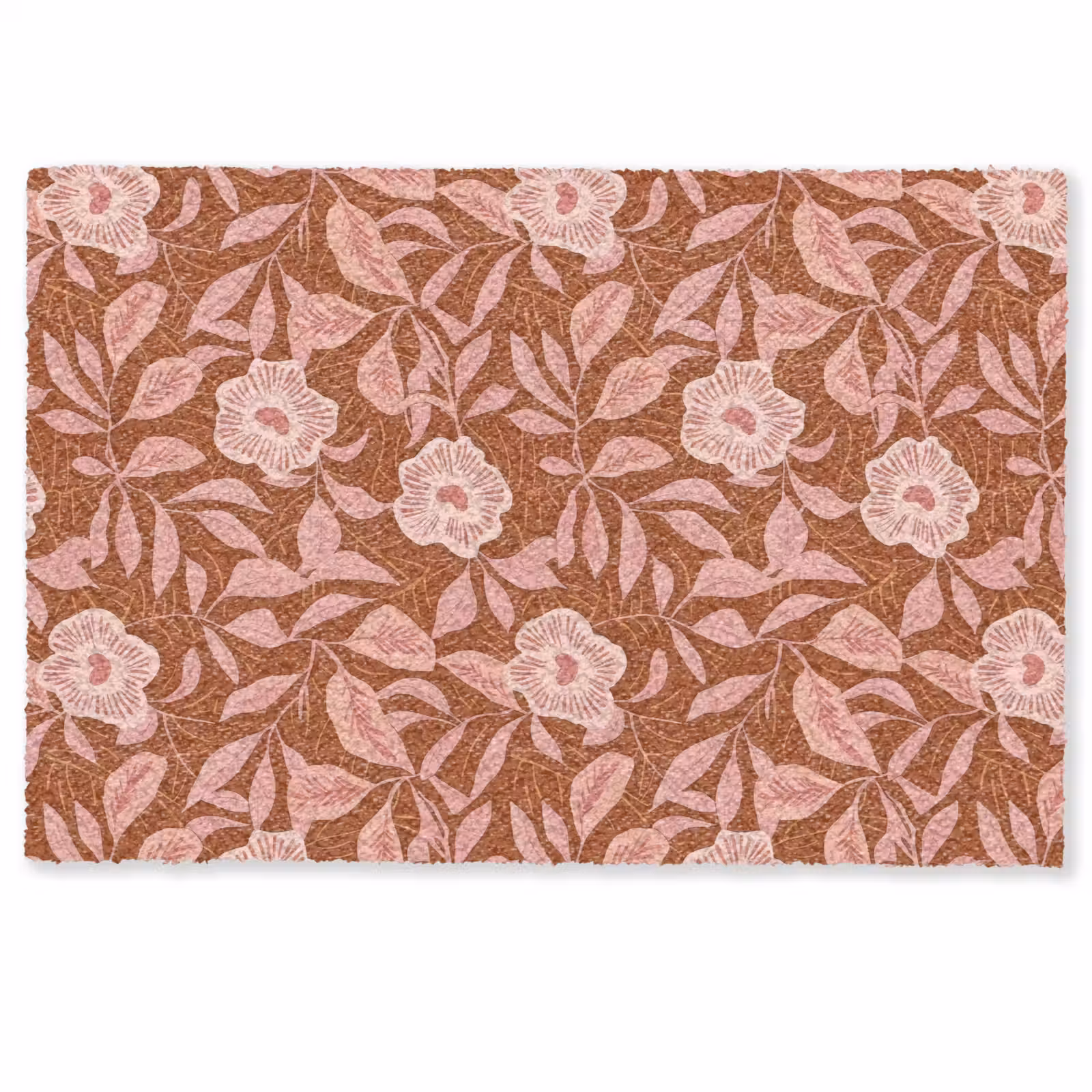 Deurmat - Patroon - Bladeren - Terracotta — 1