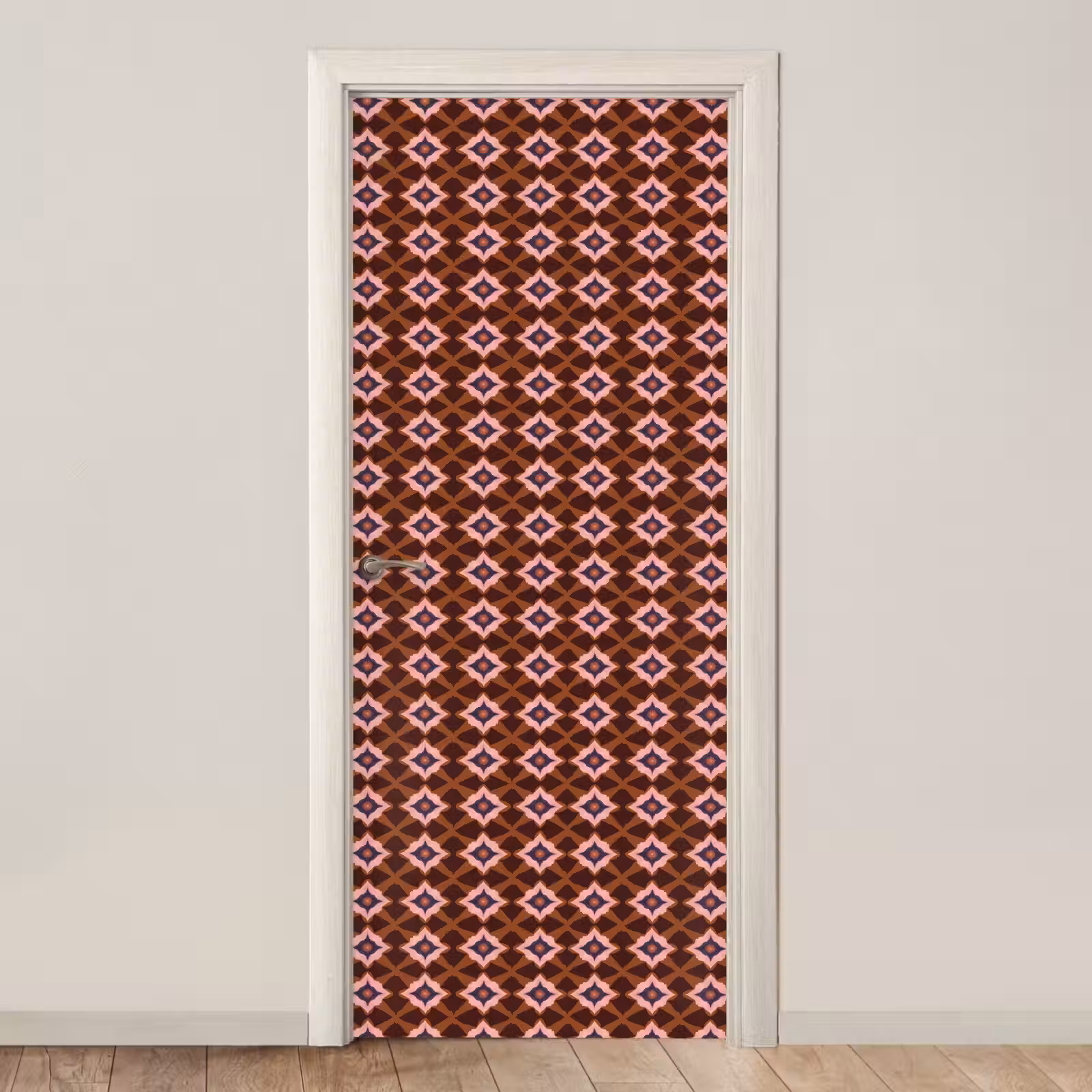 Deursticker - Geometrisch - Sierlijk - Bruin — 1