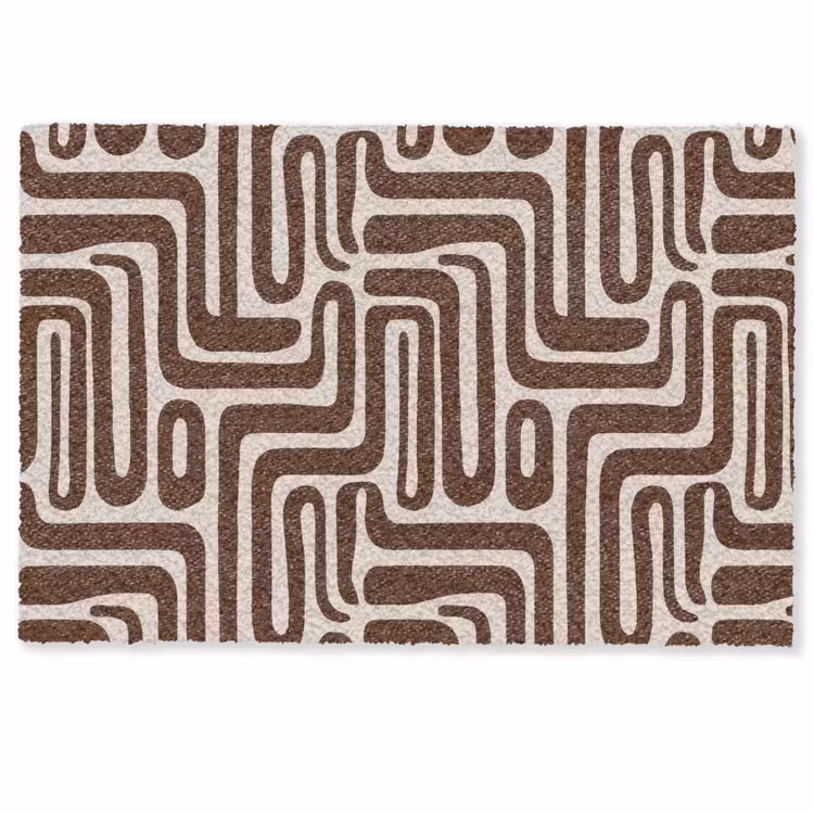 Deurmat - Abstract - Patroon - Bruin — 1