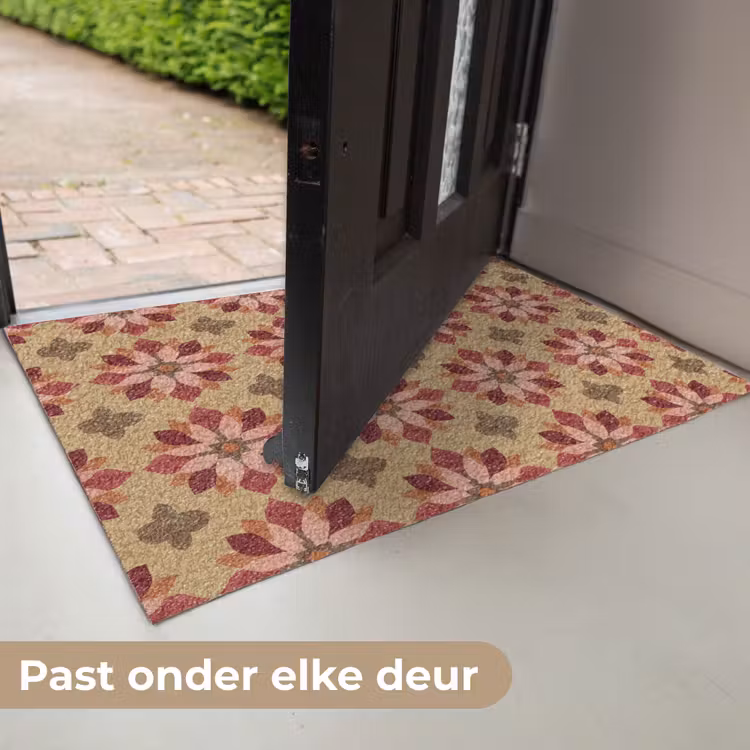 Deurmat - Bloemen - Retro - Groen — 7