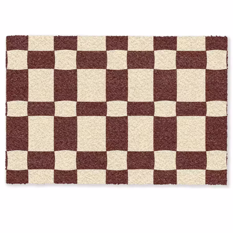 Deurmat - Retro - Patroon - Bruin — 1