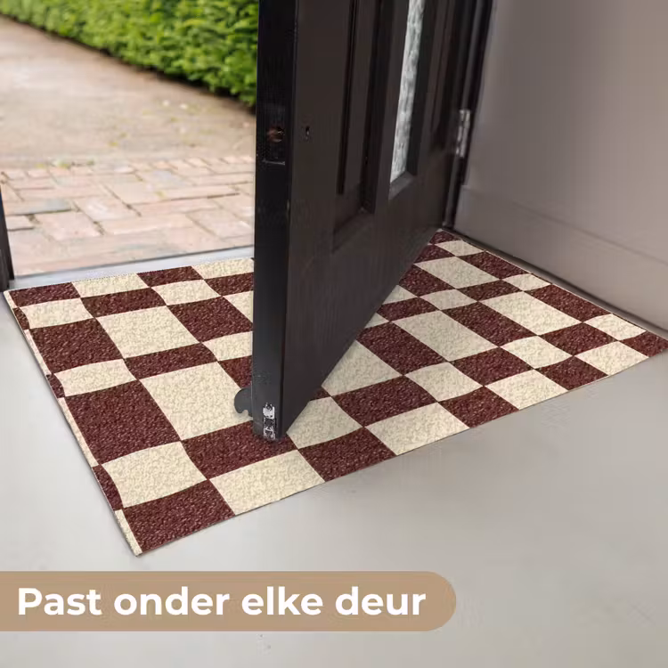 Deurmat - Retro - Patroon - Bruin — 7