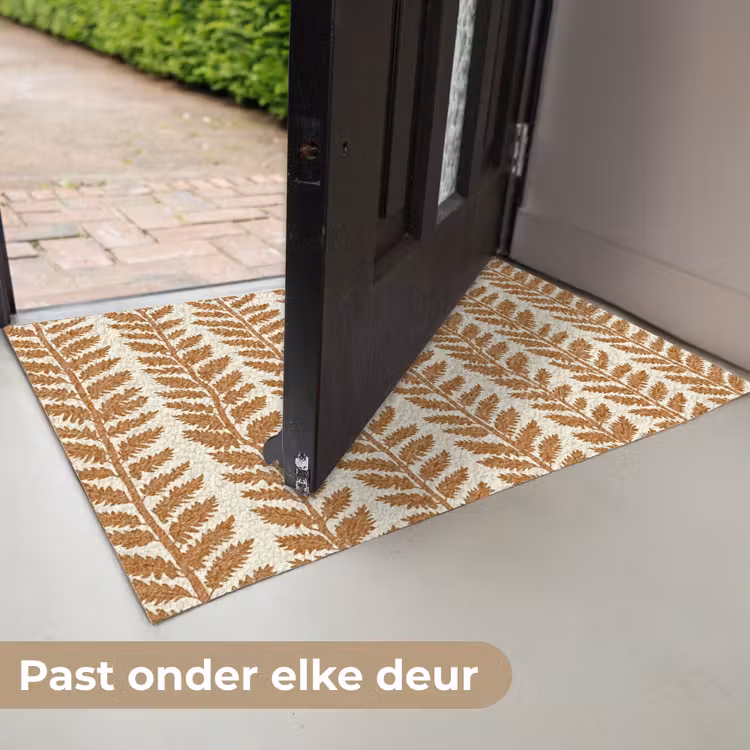 Deurmat - Textuur - Bladeren - Oker — 7