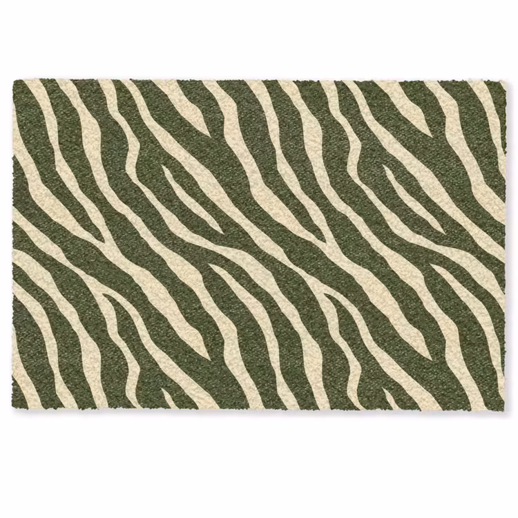 Deurmat - Zebra - Patroon - Groen — 1