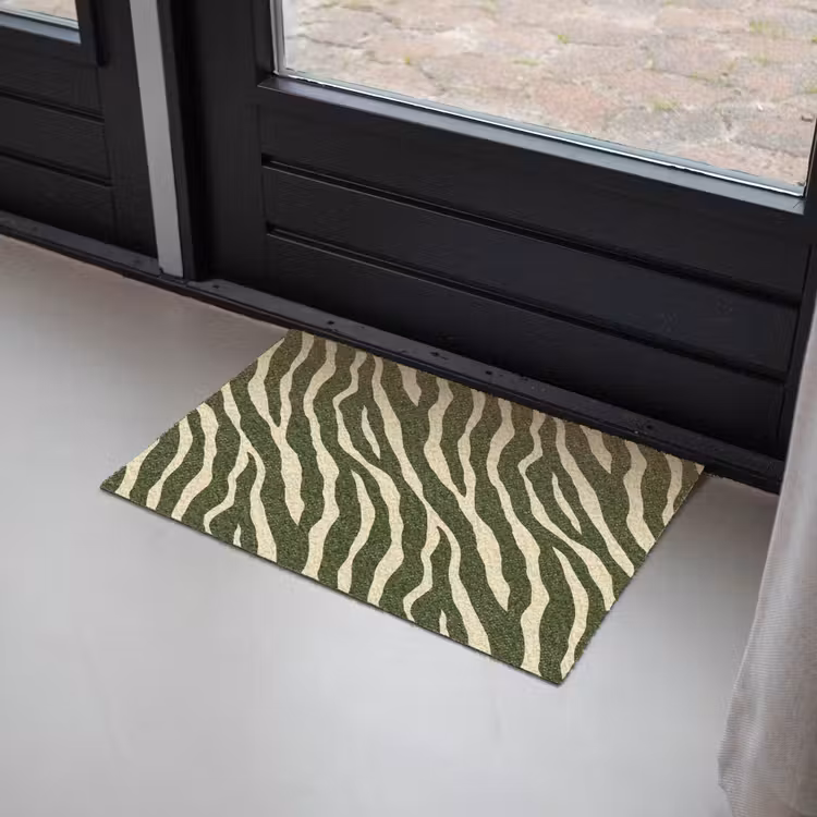 Deurmat - Zebra - Patroon - Groen — 2
