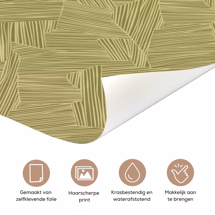 Deursticker - Abstract - Modern - Groen — 3