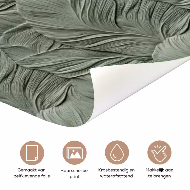 Deursticker - Bladeren - Textuur - Groen — 3