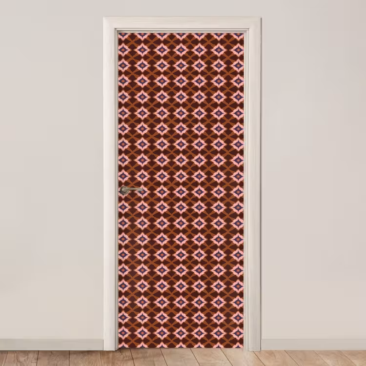 Deursticker - Geometrisch - Sierlijk - Bruin — 1