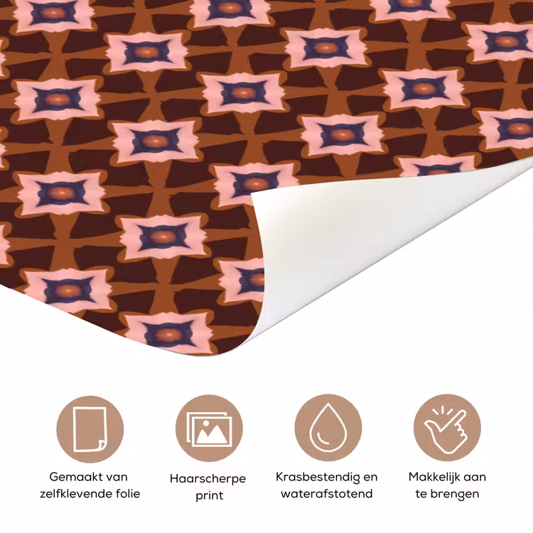 Deursticker - Geometrisch - Sierlijk - Bruin — 3