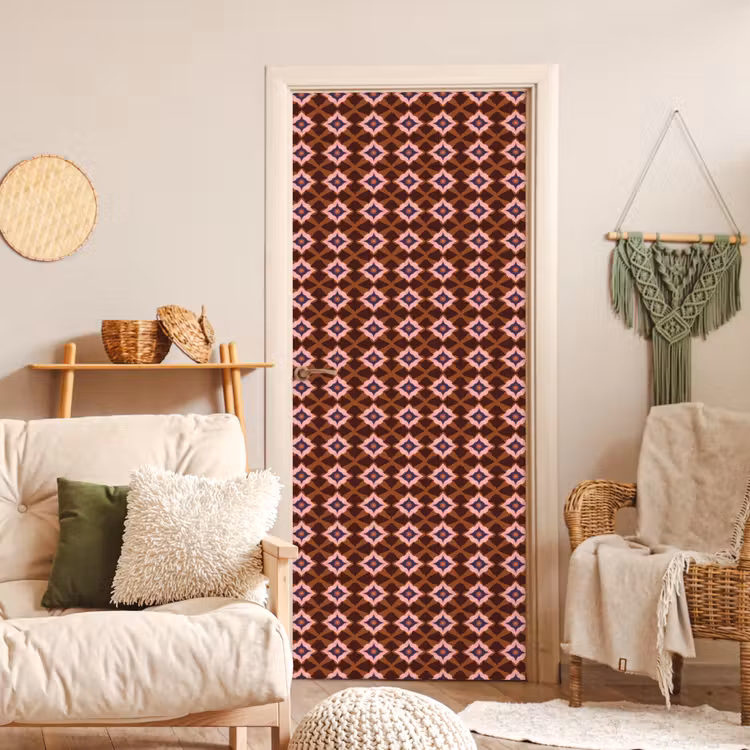 Deursticker - Geometrisch - Sierlijk - Bruin — 4