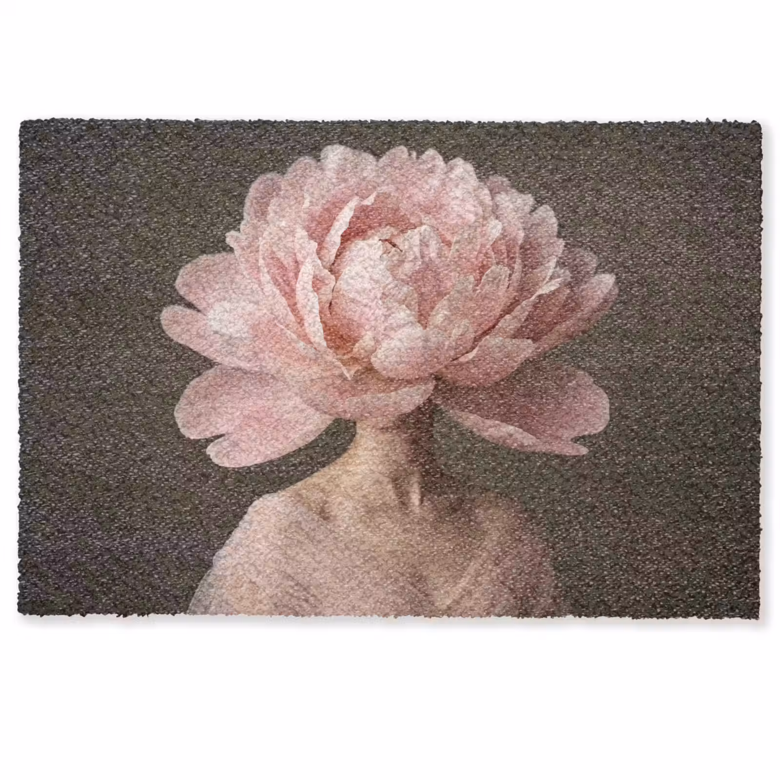 Deurmat - Gezicht - Roos - Roze — 1