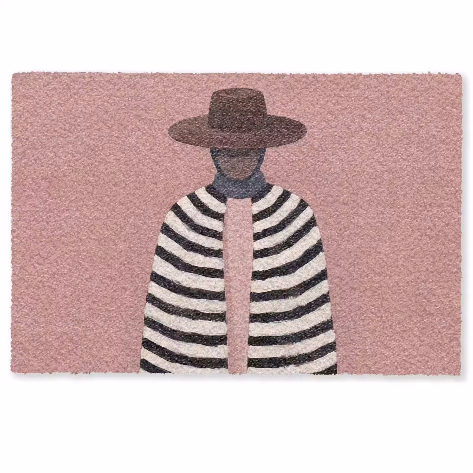 Deurmat - Grafisch - Vrouw - Roze — 1