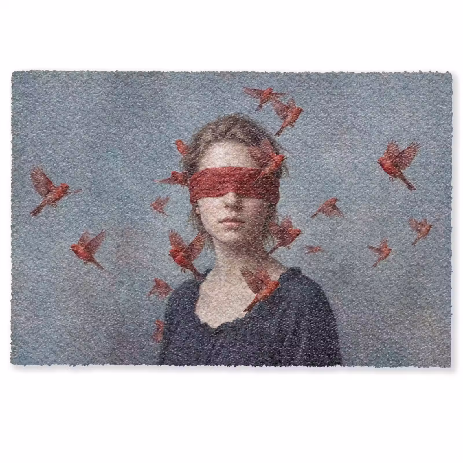 Deurmat - Portret - Krachtig - Rood — 1