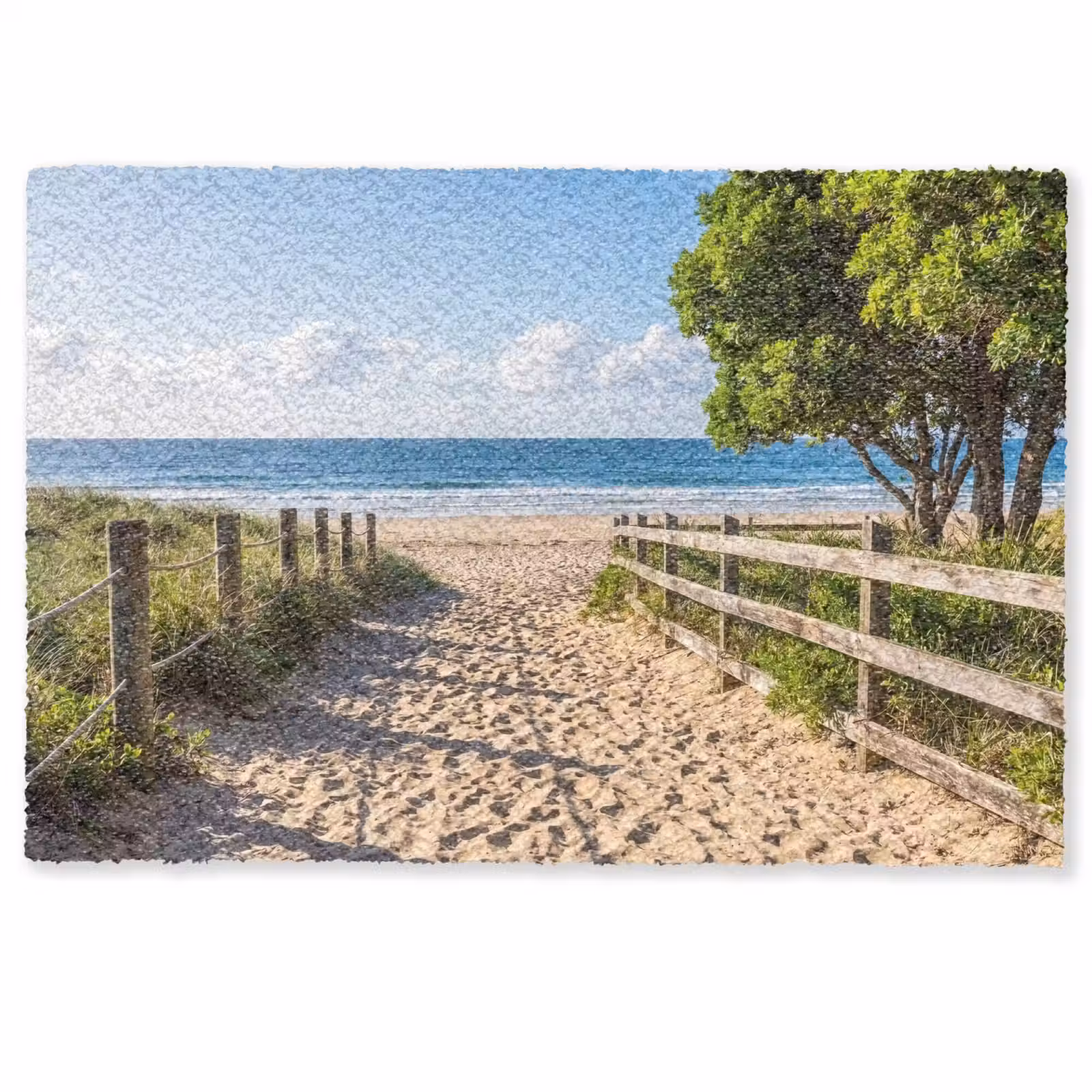Deurmat - Strand - Zandpad - Oceaan - Natuur — 1