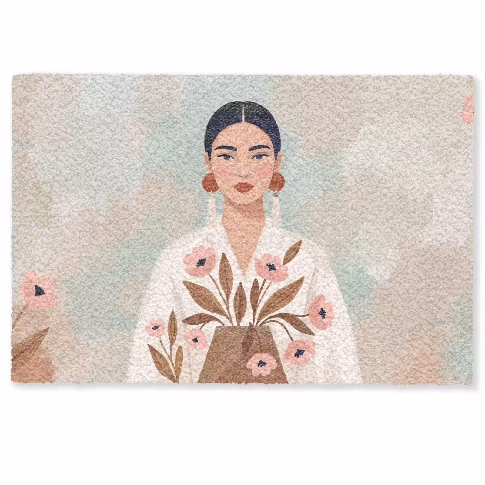 Deurmat - Vrouw - Kimono - Pastel — 1
