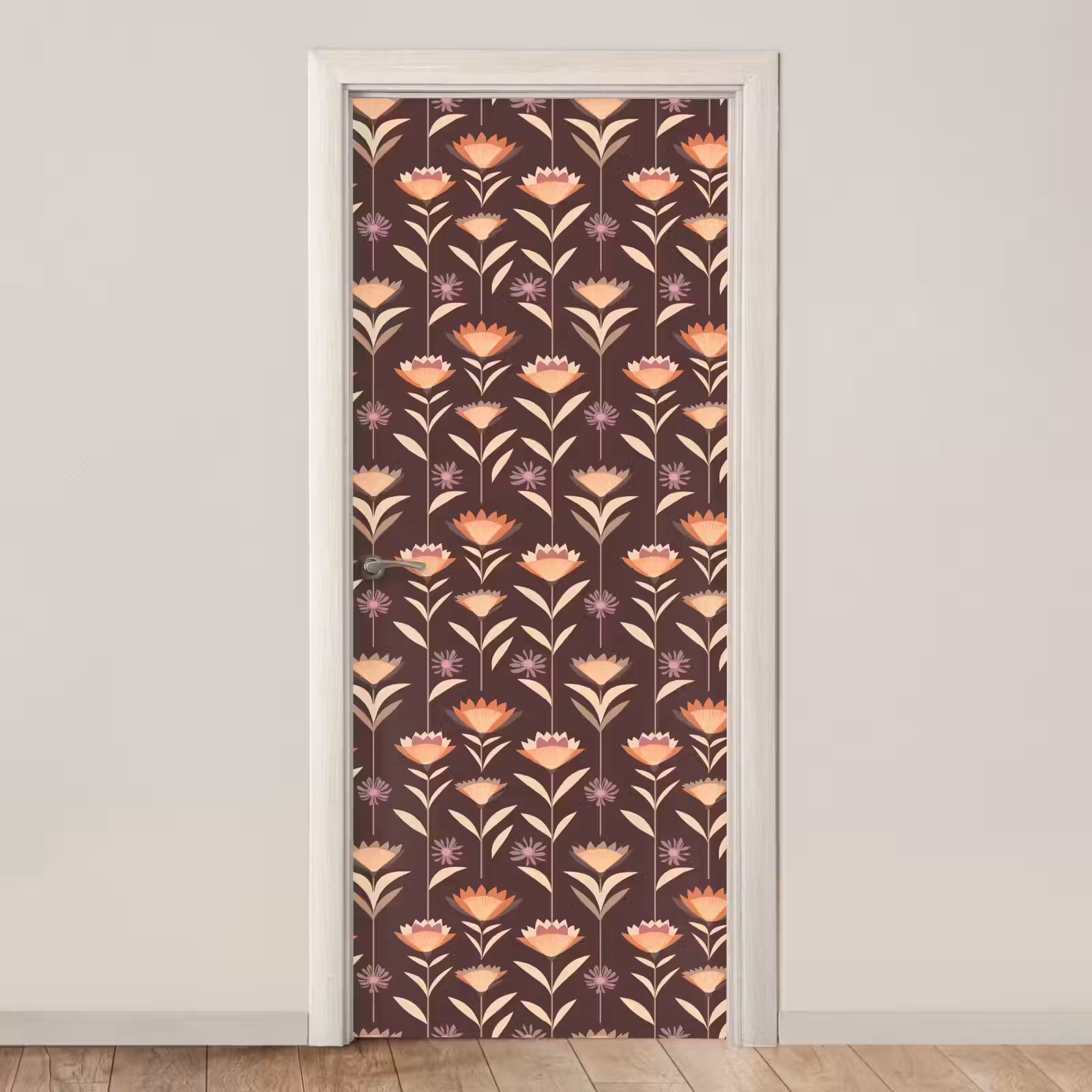 Deursticker - Elegant - Retro - Bruin — 1
