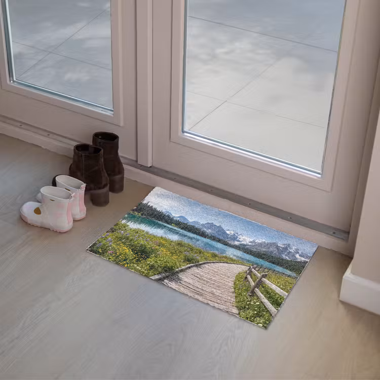 Deurmat - Bergen - Meer - Landschap - Blauw — 8