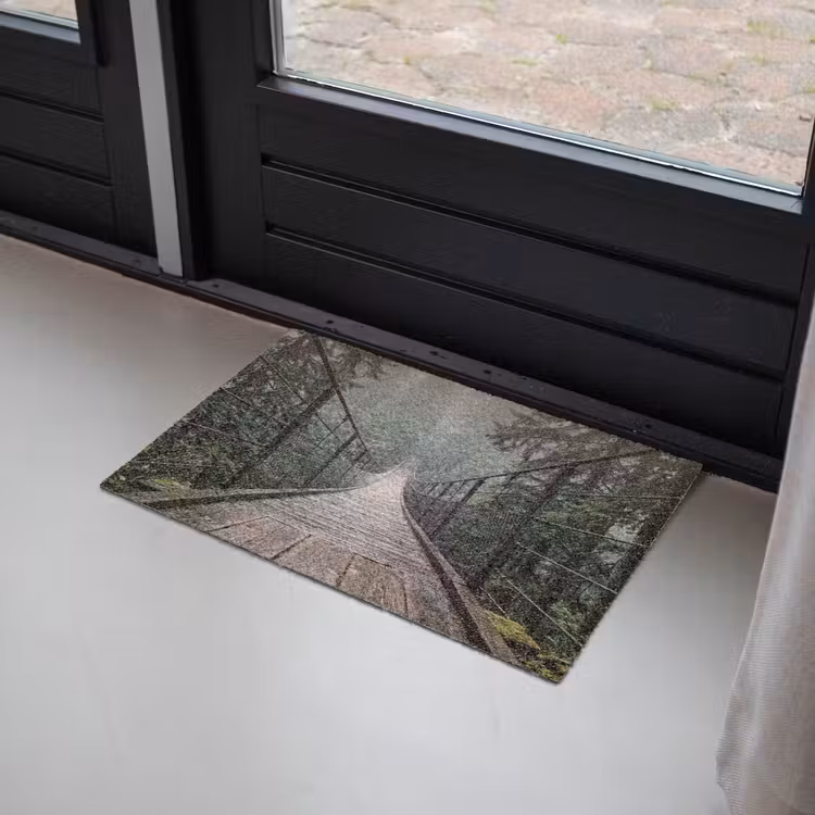 Deurmat - Brug - Bos - Mist - Natuur — 2