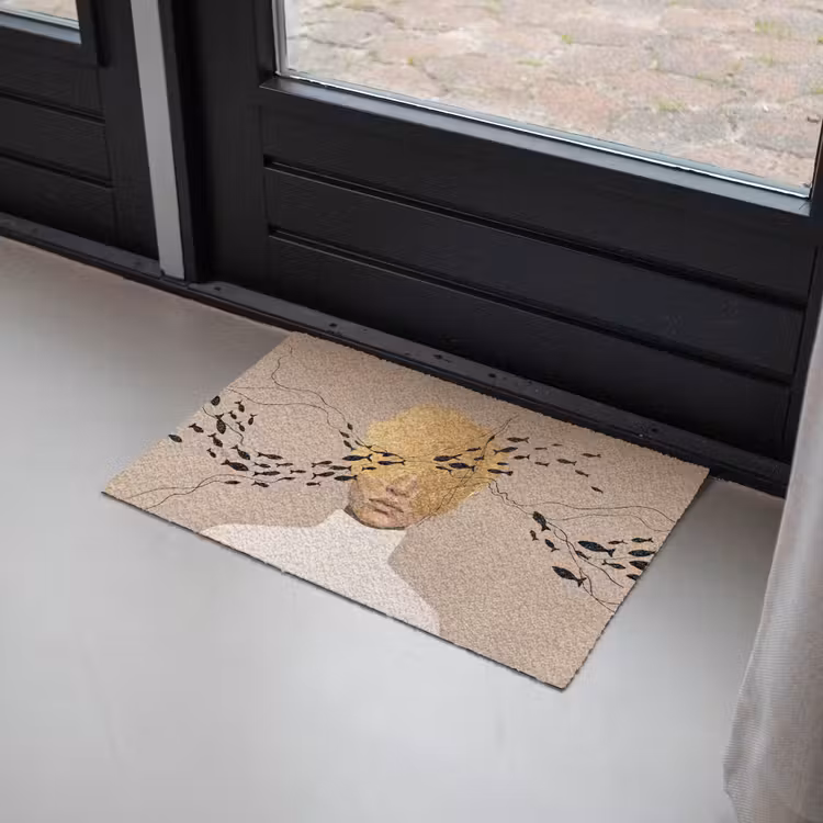 Deurmat - Modern - Vrouw - Goud — 2