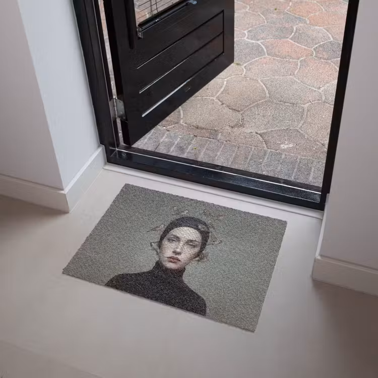 Deurmat - Portret - Vogels - Zwart — 4