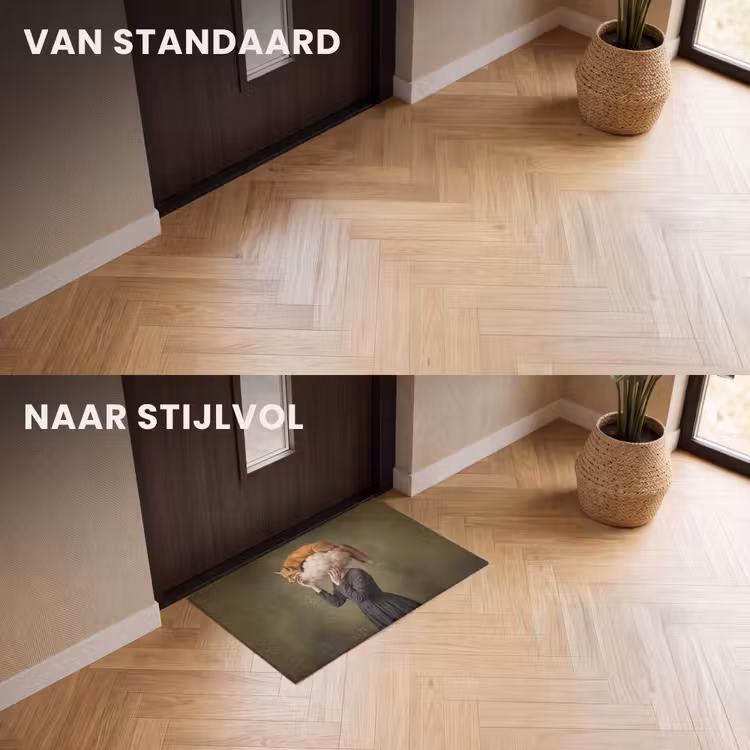 Deurmat - Vos - Surrealistisch - Groen — 3
