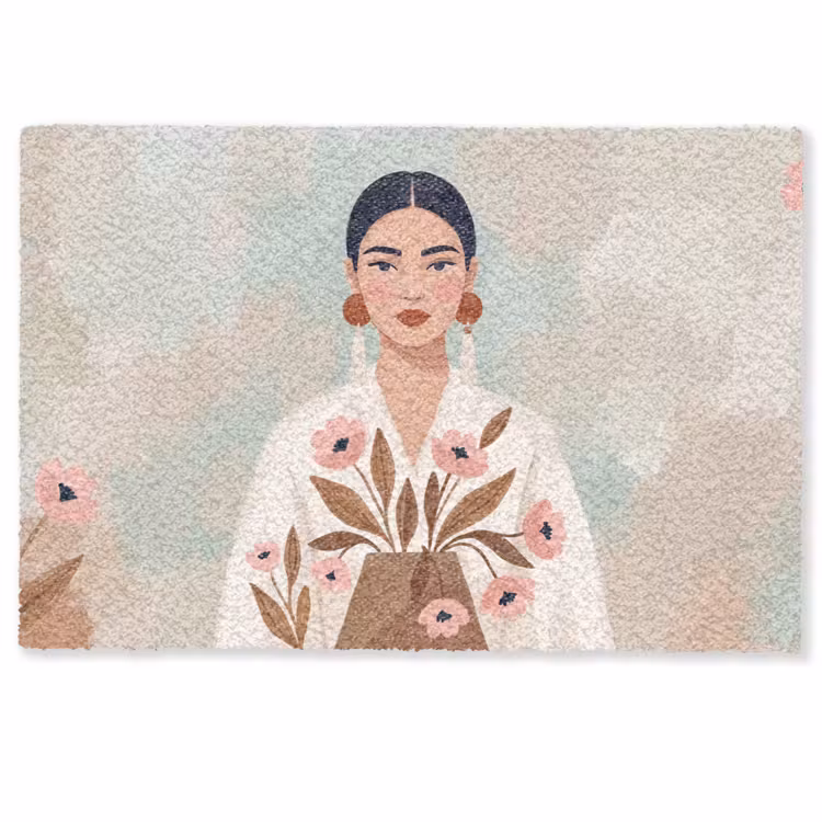 Deurmat - Vrouw - Kimono - Pastel — 1