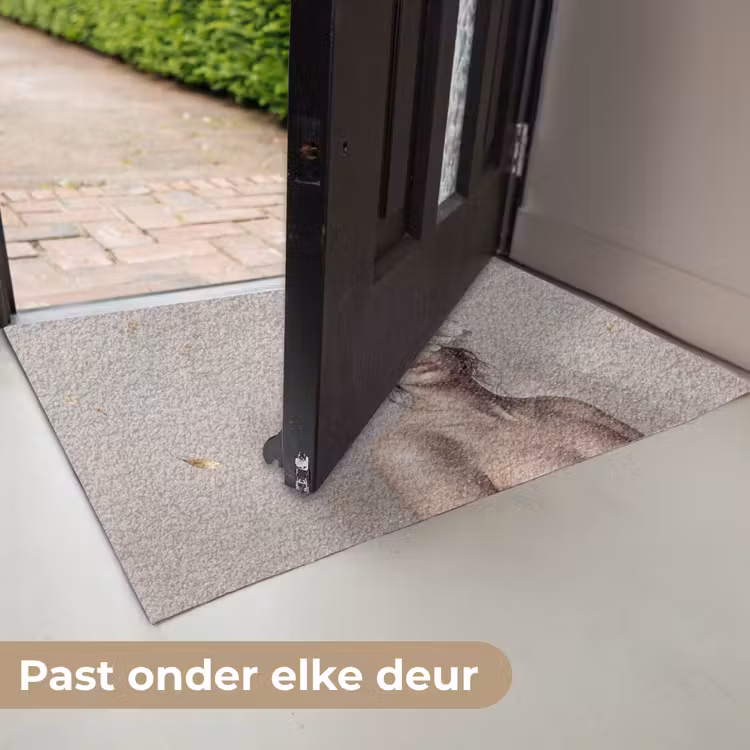 Deurmat - Vrouw - Pioenroos - Wit — 7