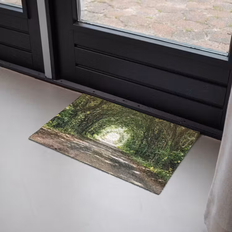 Deurmat - Weg - Bomen - Natuur - Groen — 2