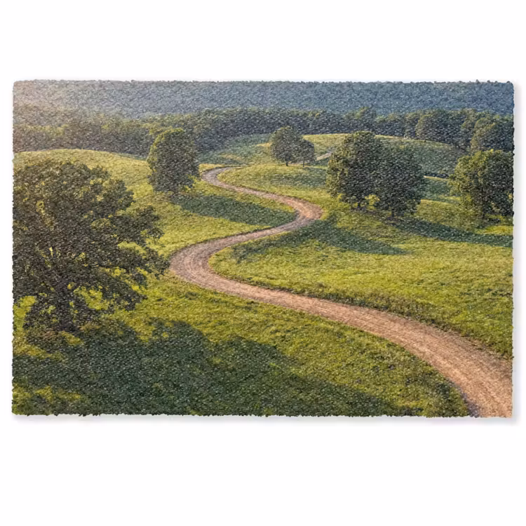 Deurmat - Weg - Weide - Natuur - Groen — 1