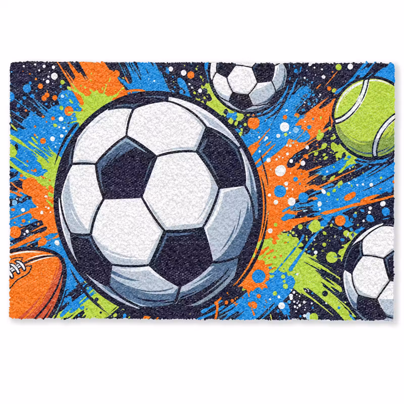 Deurmat - Sport - Ballen - Kleurrijk — 1
