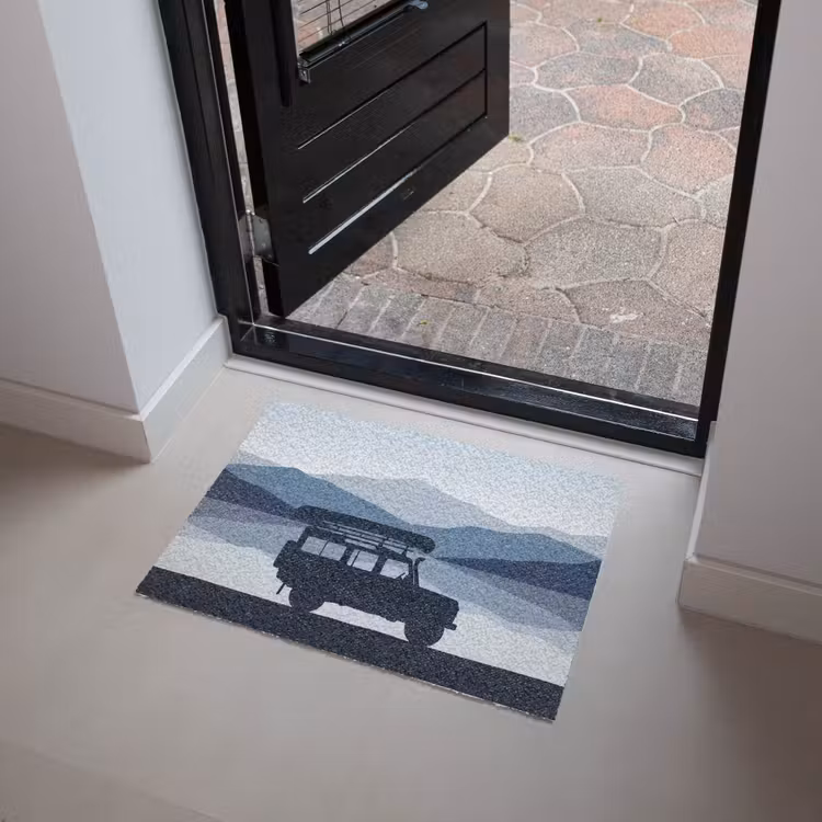 Deurmat - Auto - Meer - Bergen - Blauw — 4