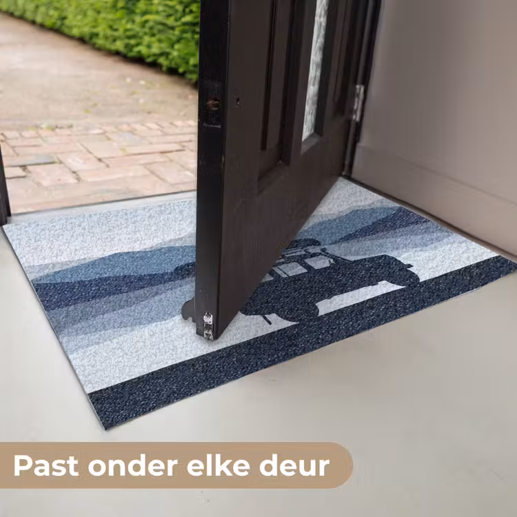 Deurmat - Auto - Meer - Bergen - Blauw — 7