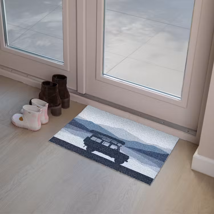 Deurmat - Auto - Meer - Bergen - Blauw — 8