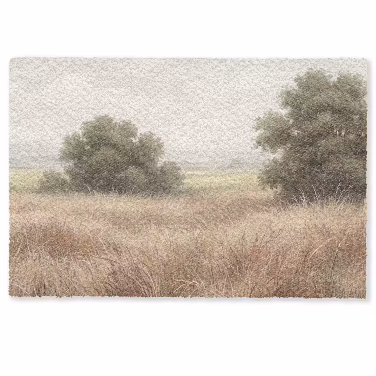 Deurmat - Landschap - Minimalistisch - Beige — 1
