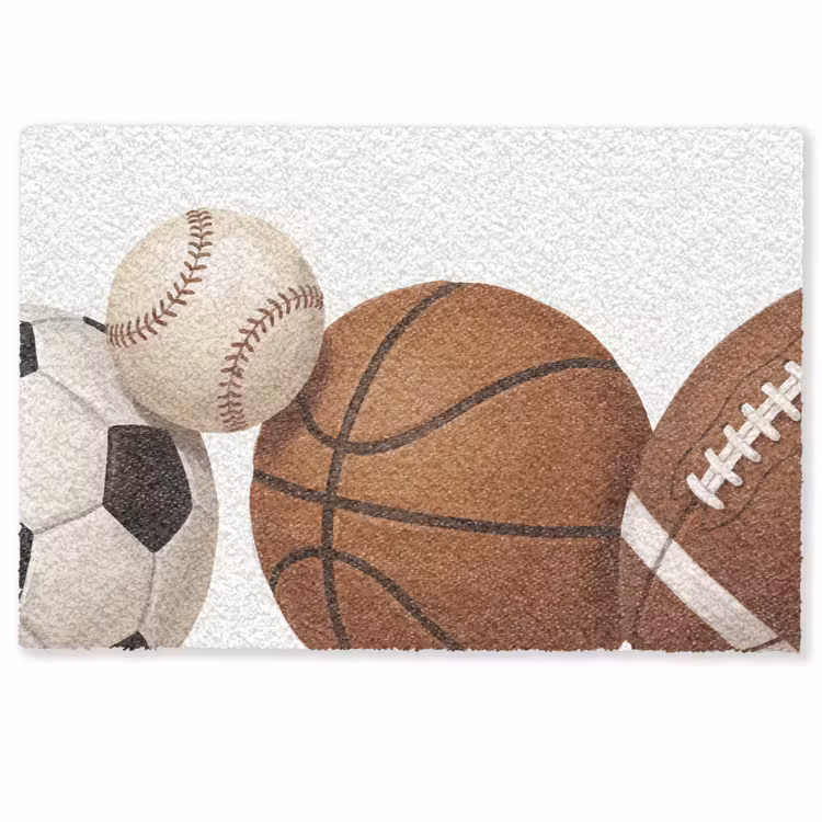Deurmat - Sport - Ballen - Illustratie — 1