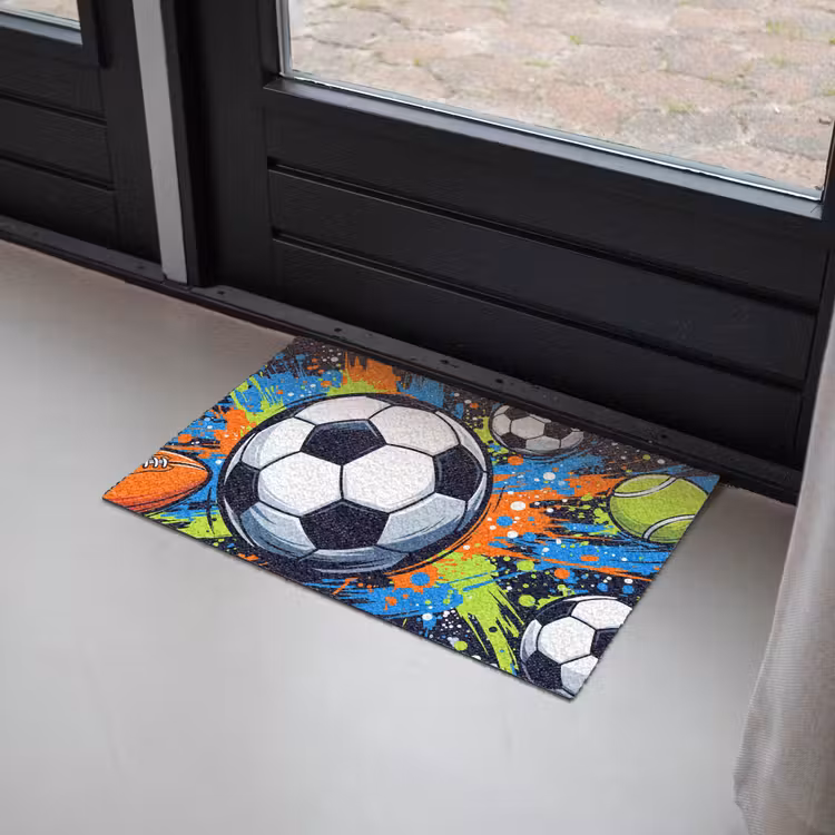 Deurmat - Sport - Ballen - Kleurrijk — 2