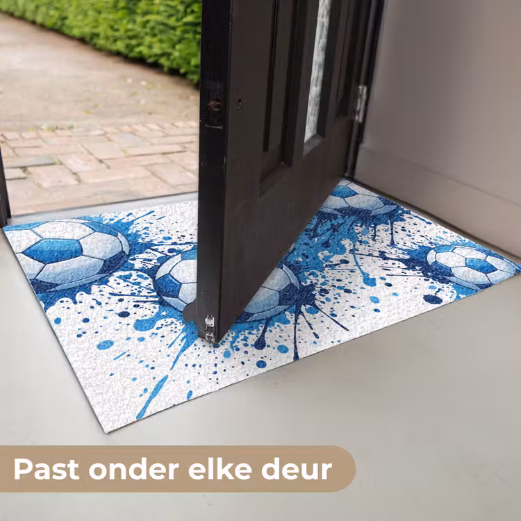 Deurmat - Voetballen - Verf - Sport - Blauw — 7